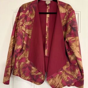 Chico's Red and Gold Women's Blazer